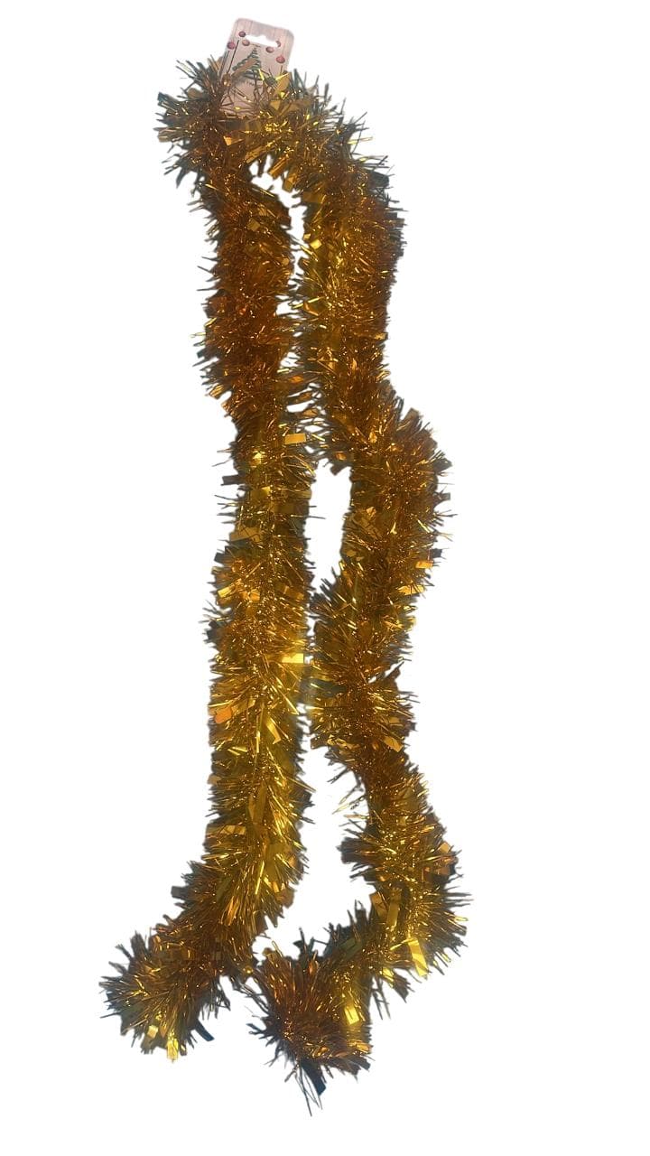 D2G 2MX100MM Chunky Cut Tinsel Gold