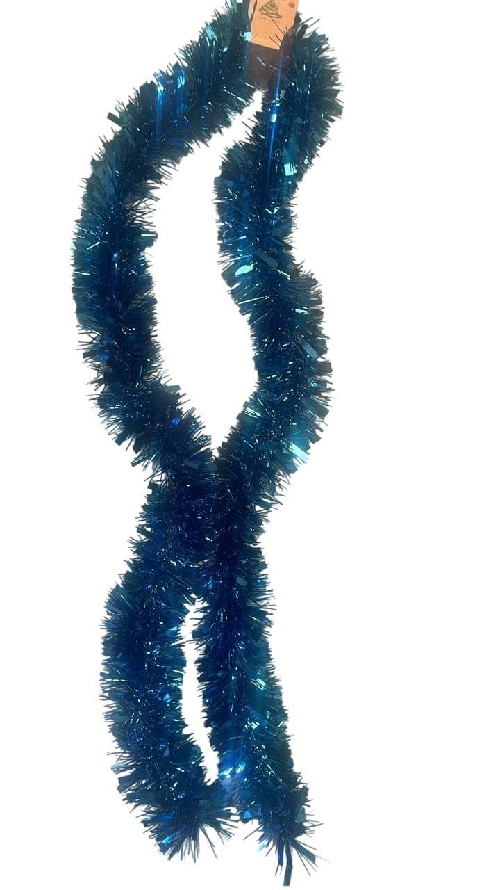 D2G 2MX100MM Chunky Cut Tinsel Blue