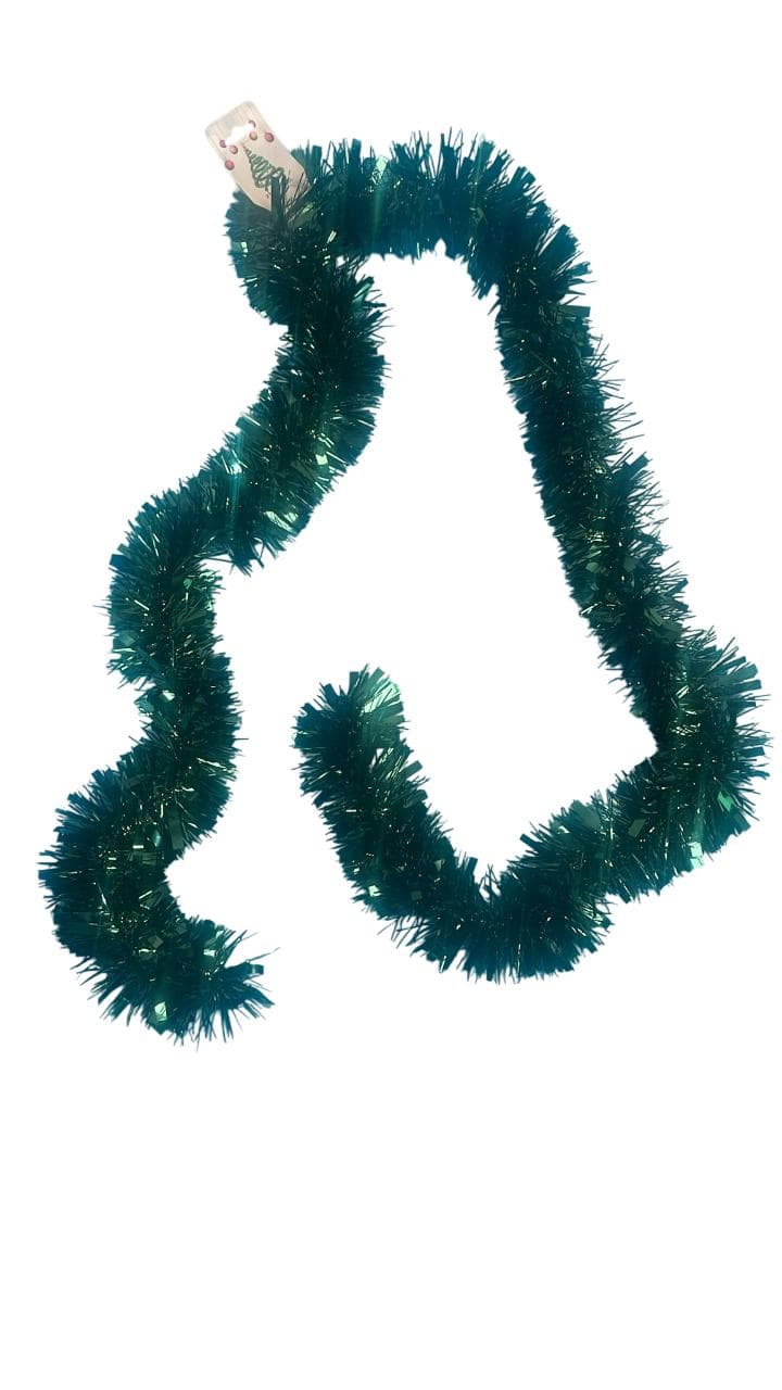 D2G 2MX100MM Chunky Cut Tinsel Dark Green