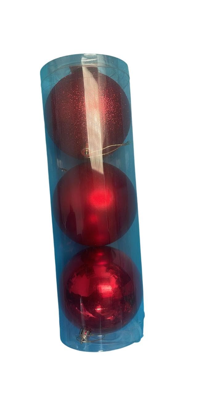 D2G 10CMX3 Baubles  Red