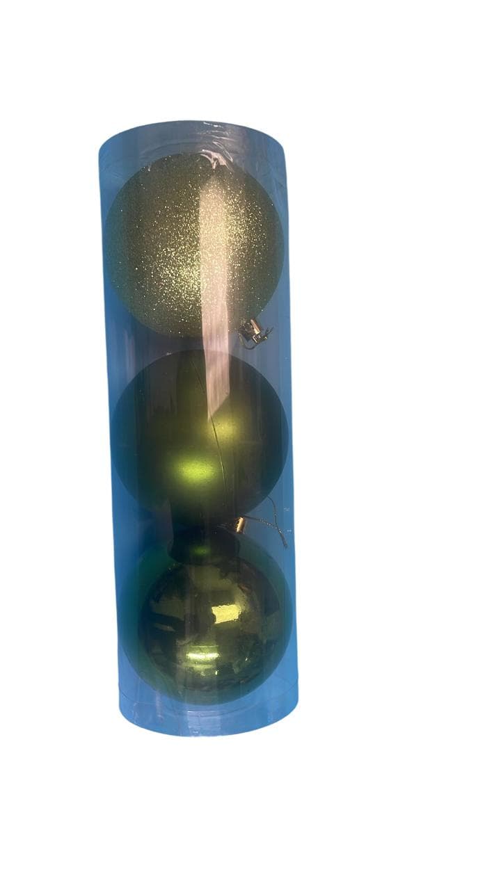 D2G 10CMX3 Baubles  Dark Green