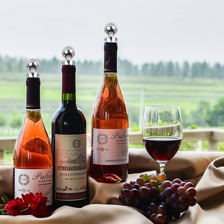 WINE STOPPER SET 4 PCS