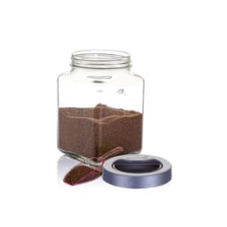 Glass Rectangle 1500cc Storage Jar 2
