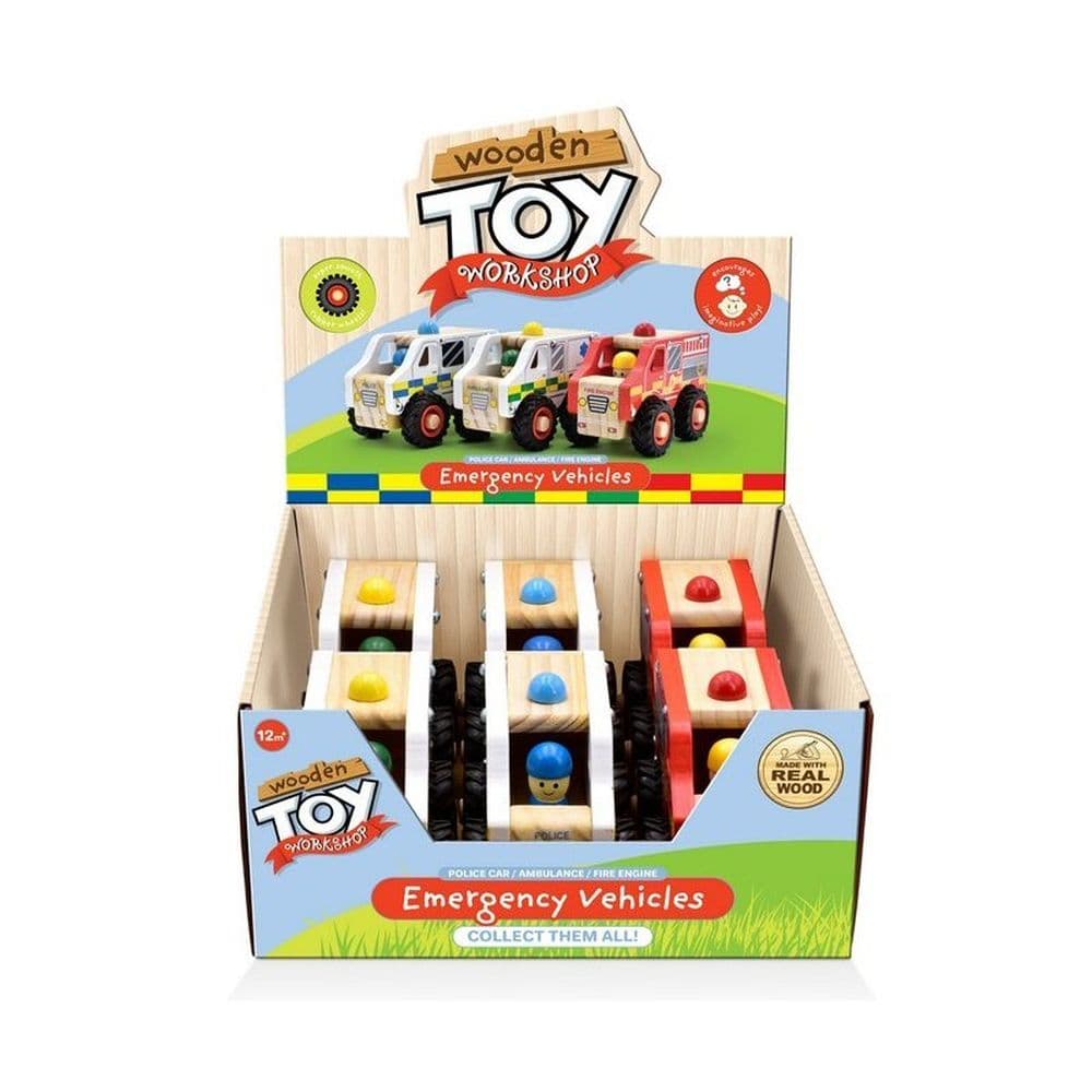 Kandy Toys Wooden Emergancy Car