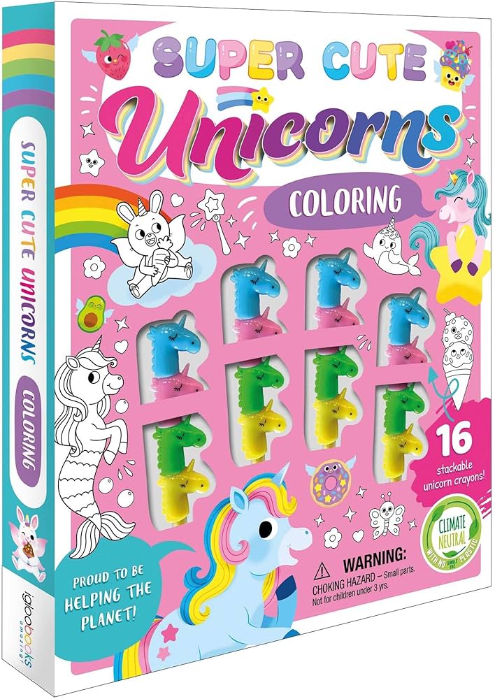 Unicorns Colouring Set image