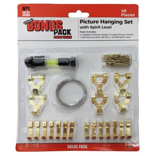 SELECT Picture Hanging Asst with Spirit Level PK48