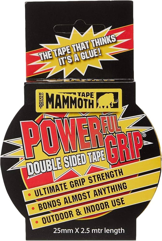 Everbuild Mammoth Double Sided Tape 12mmx2.5mtrs
