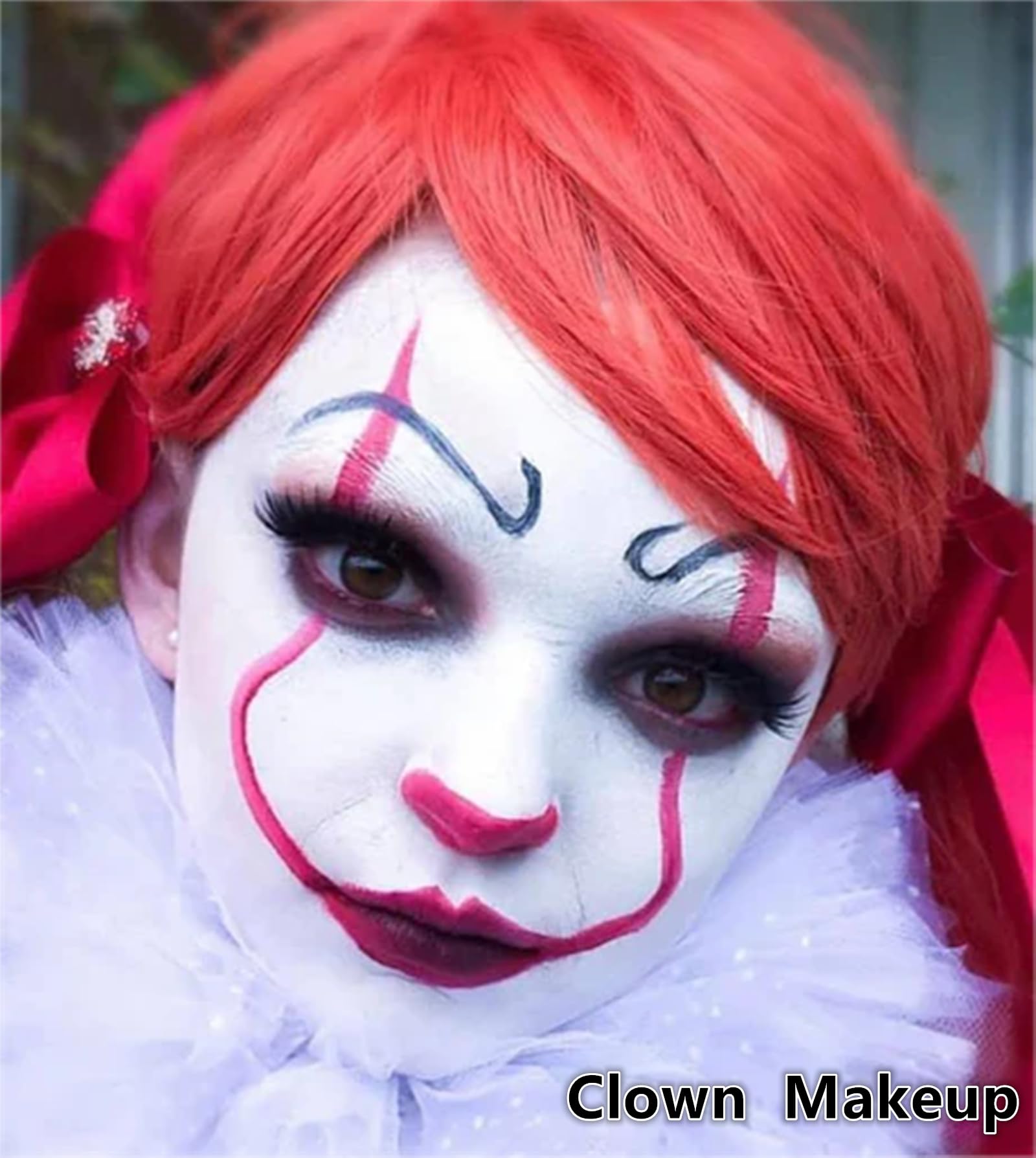Red And White Face Paint image