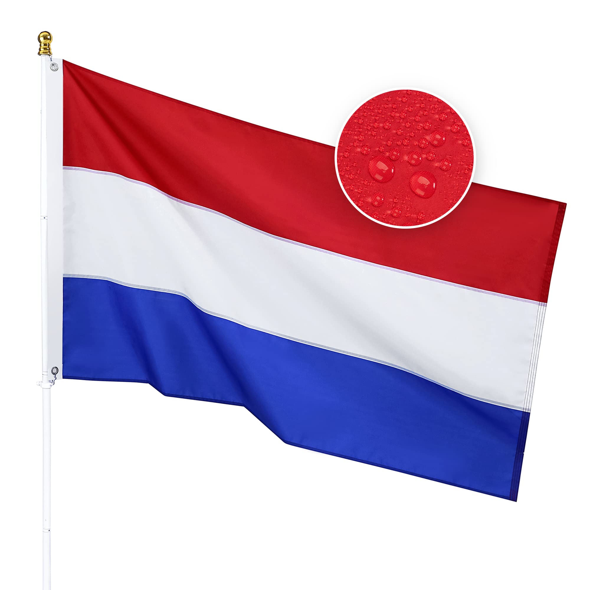 Holand Flag 5x3ft With Eyelets image