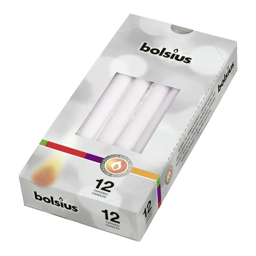 Tapered Candle, Individually wrapped 
in cello bx12 - Warm Grey image