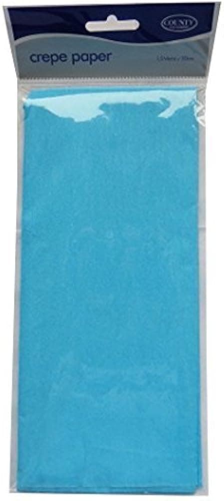 County  Turquoise Crepe Paper