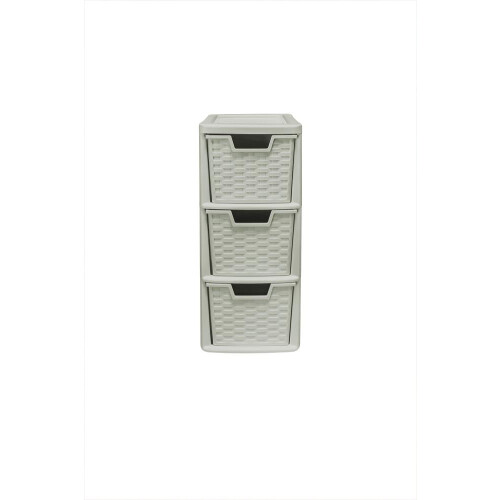 Thumbs-Up 3 Medium Drawer Rattan Tower Mushroom image