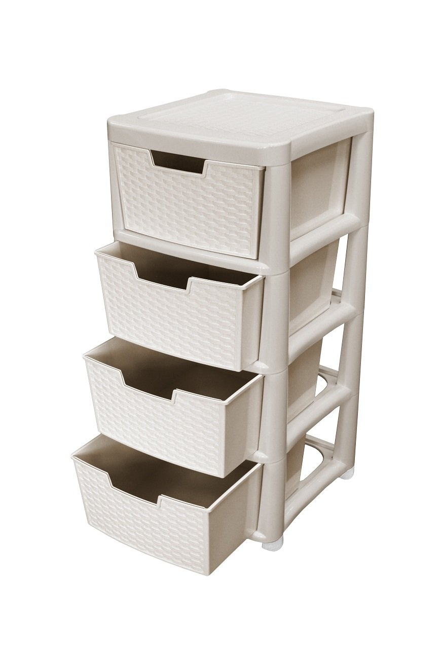 Thumbs-Up 3 Large Drawer Rattan Tower image