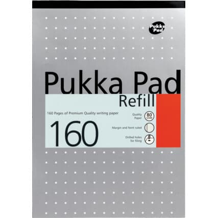 Pukka-Pads:  A4 Refill Pad(plain) 160pgs