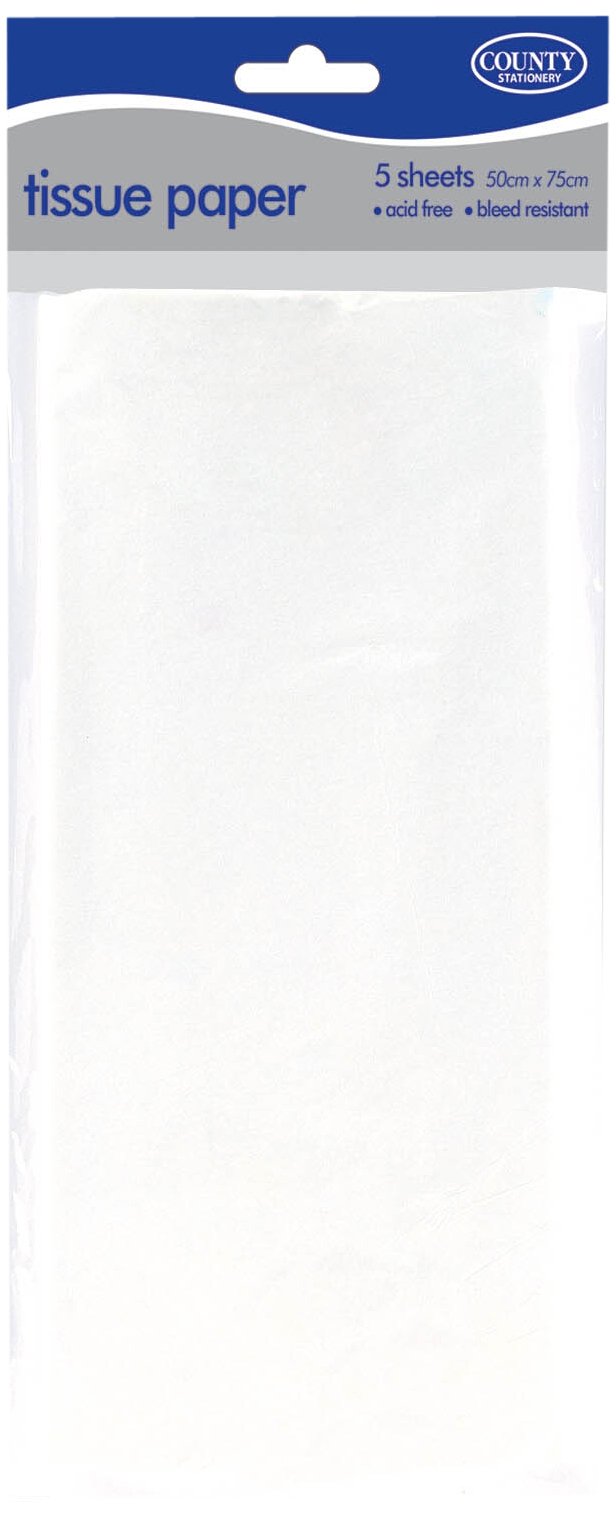 County  Tissue Paper 5 Sheets - White image