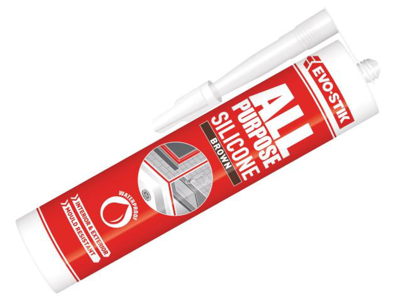 EVO-STIK MULTI-PURPOSE SILICONE SEALANT Brown C20 image