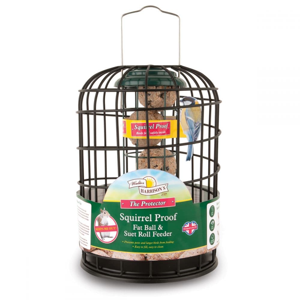 Suet Fat Ball Feeder with Squirrel Guard
