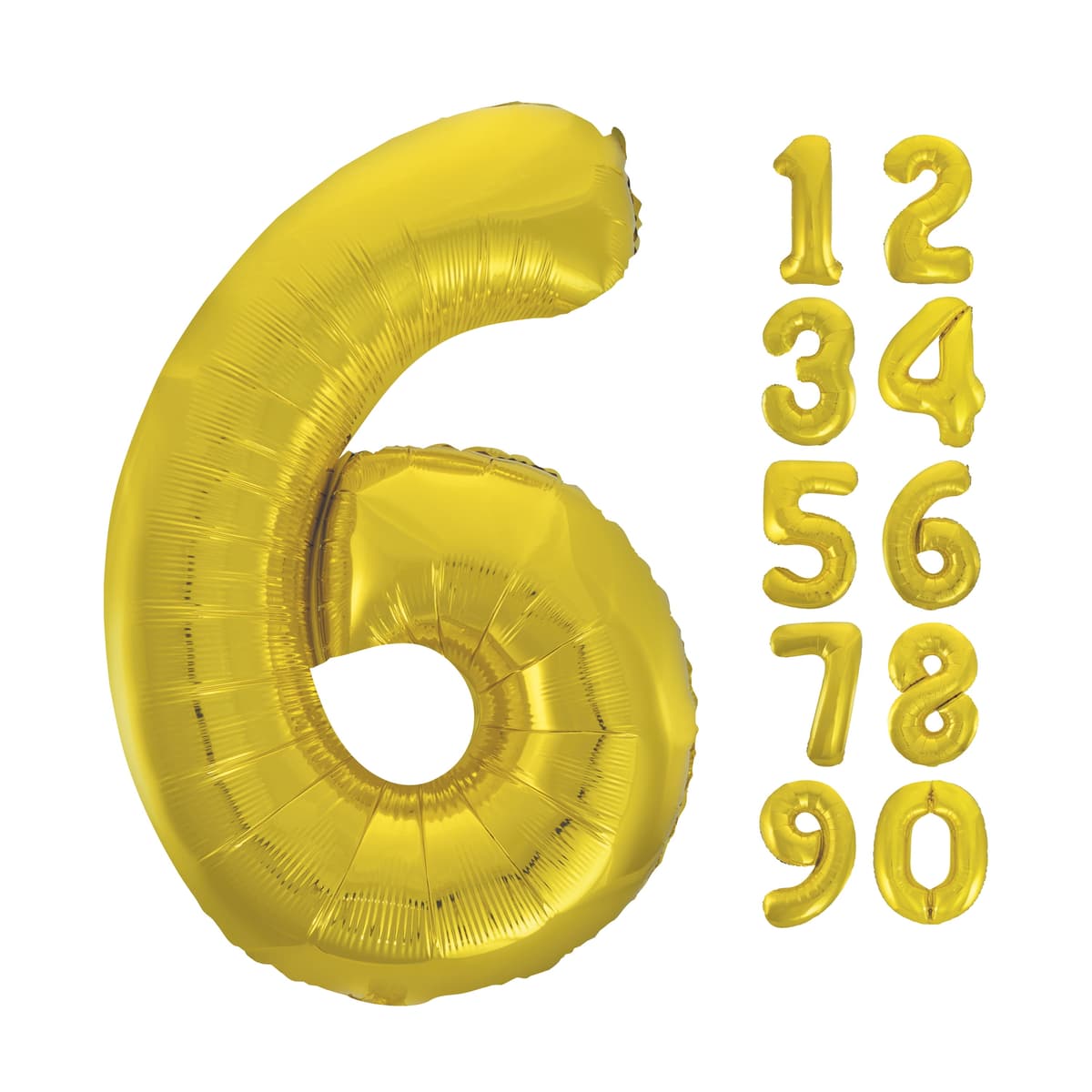 Unique Party 34" Pkg Gold Foil Blln-6