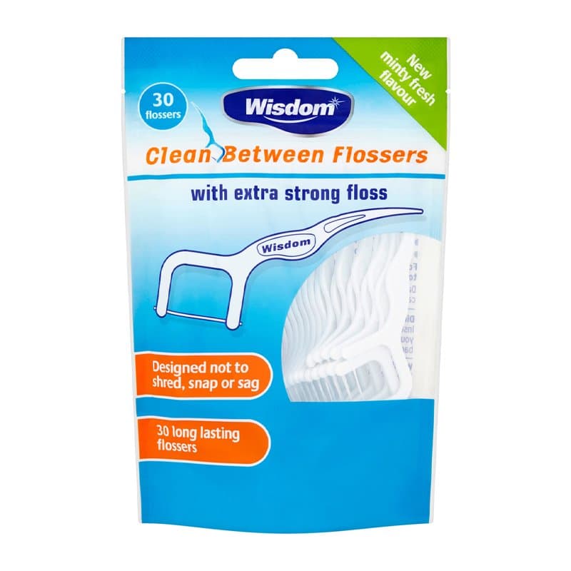 Wisdom CLEAN BETWEEN FLOSSER 30S - Minty