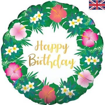 OAKTREE 18" HAWAIIAN HAPPY BIRTHDAY 