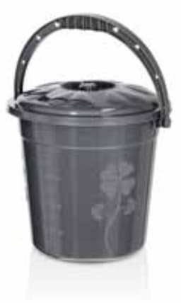 Asude Plastic 10 Lt. Bucket With Lid 1
