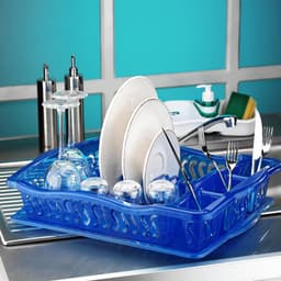 Asude Plastic Transparent Plate Rack 1