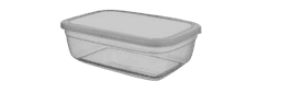 Asude Plastic 1500 Ml Rectangular Food Container 2
