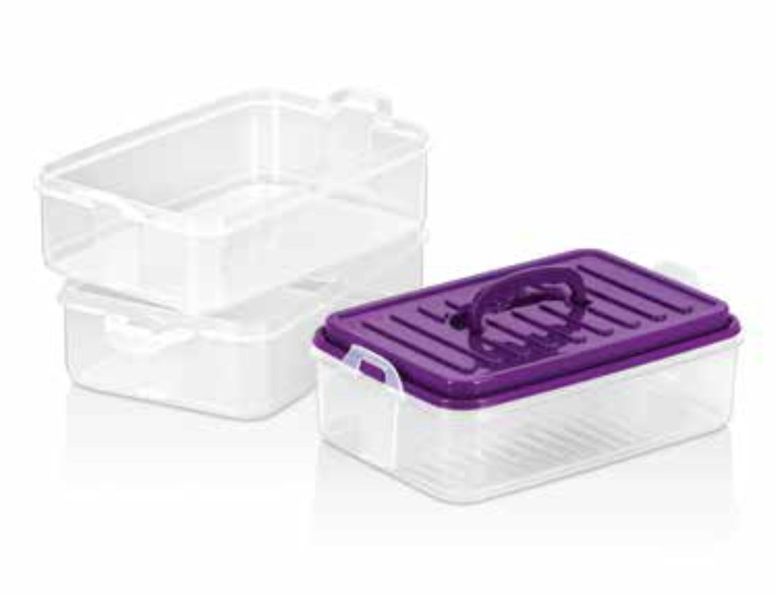 Asude Plastic Dual Multipurpose Storage Box image