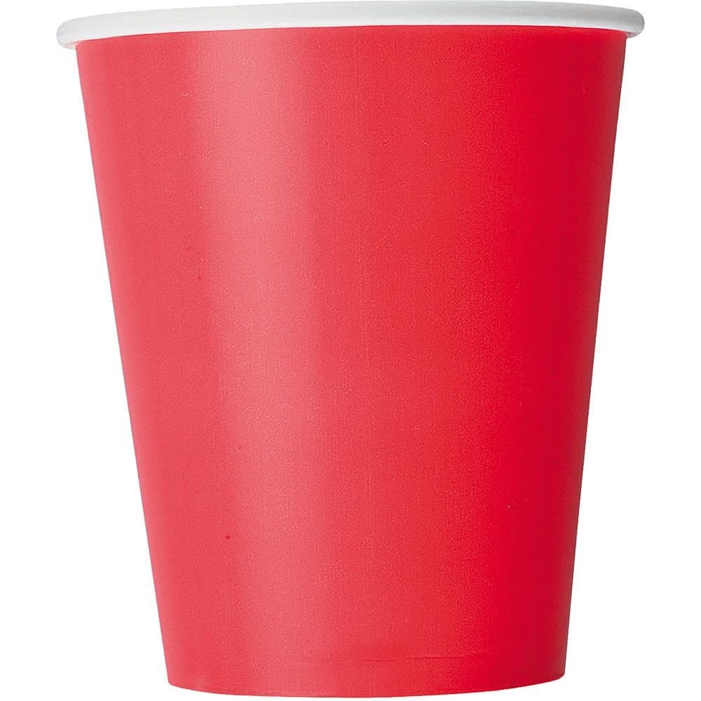 Unique Party 14 Ruby Red 9 Oz. Cups