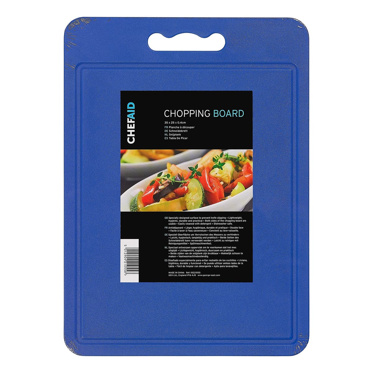 Chef Aid BLUE POLY CHOPPING Board 40 x 30 x 0.4cm