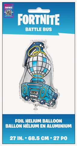 Unique Party Unique Frtn Btl Bus Shaped Foil Balloon 27" 1