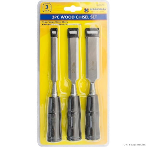 NT 3 Pc Wood Chisel Set
