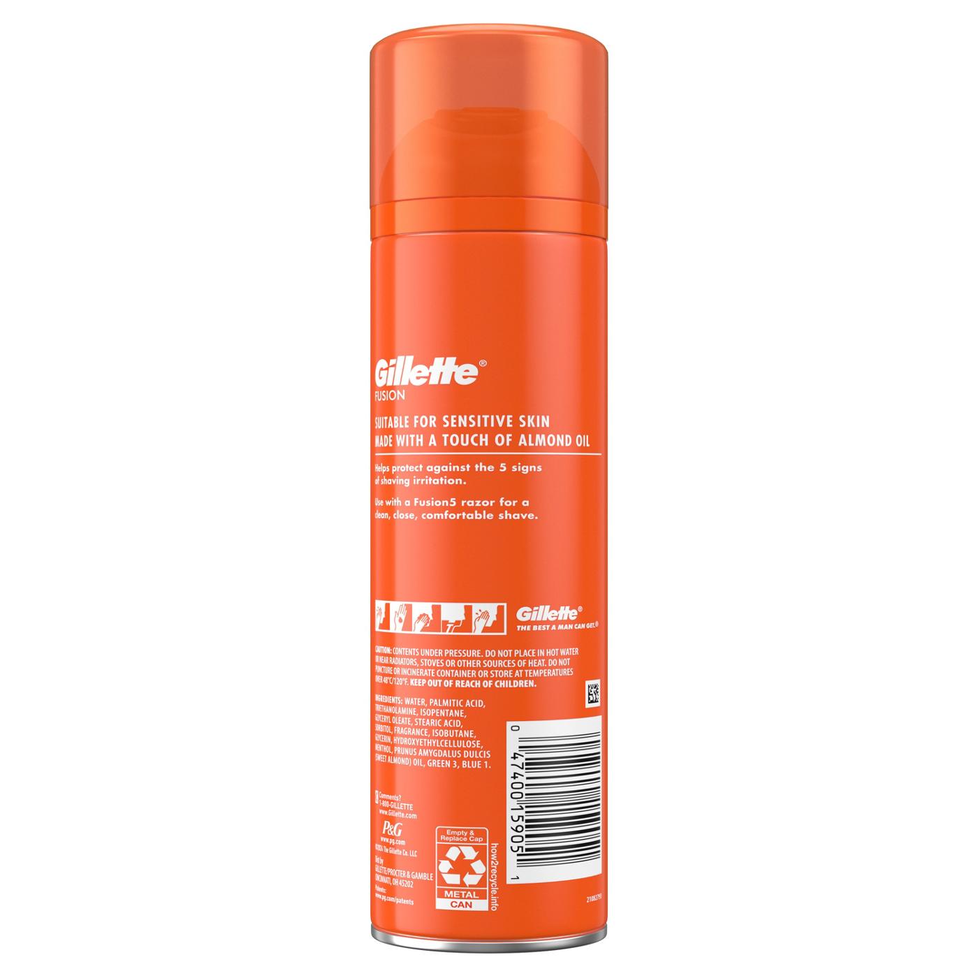 GILLETTE FUSION5 SHAVE GEL 200ml - SENSITIVE image