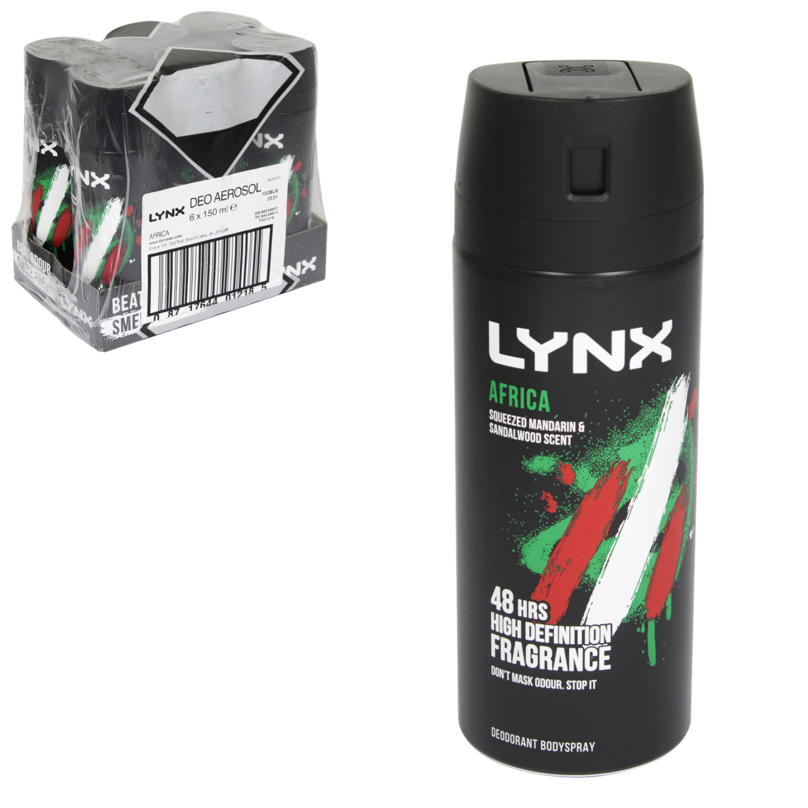 LYNX BODYSPRAY 150ml - AFRICA (x6) image