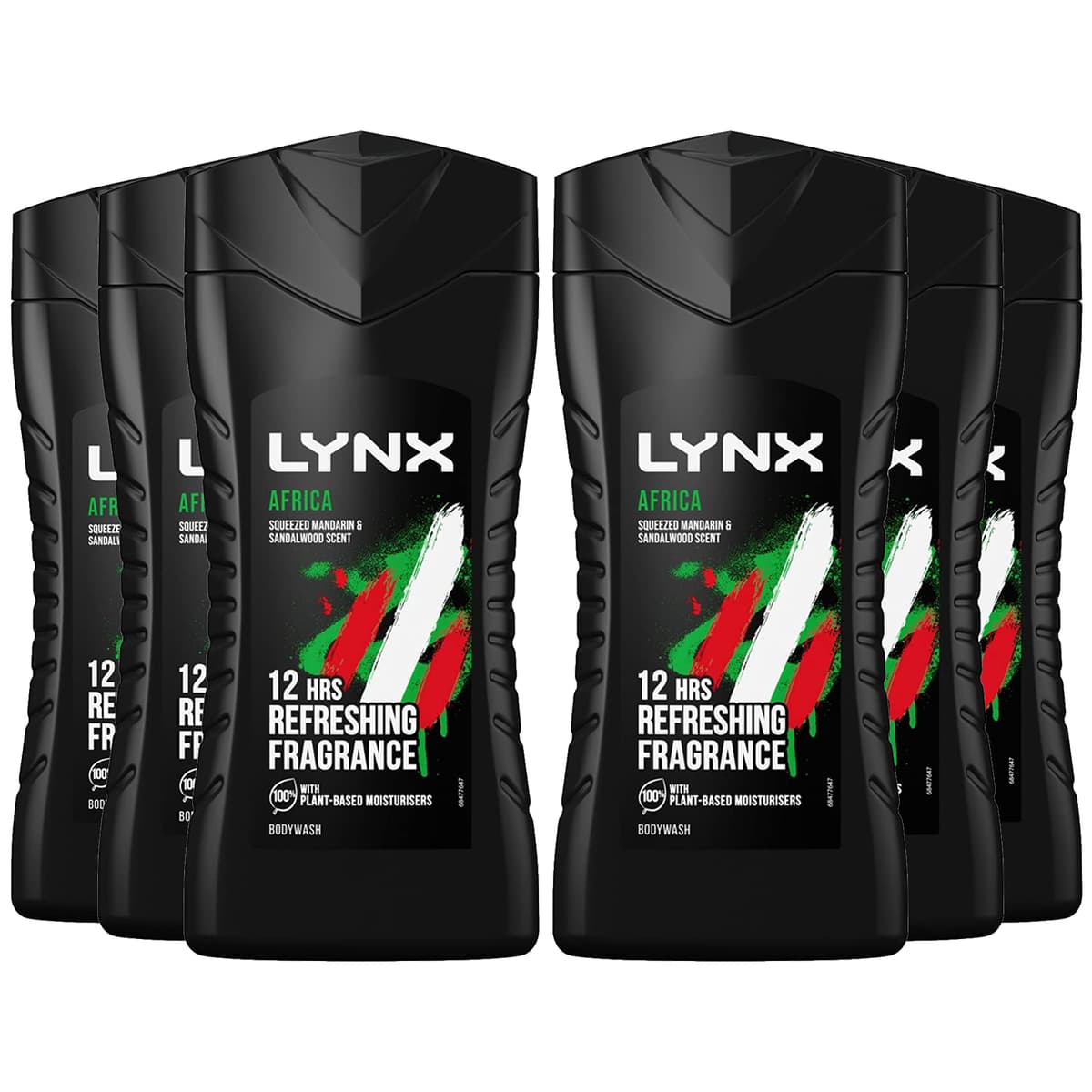 LYNX SHOWER GEL 225ml - AFRICA (x6)