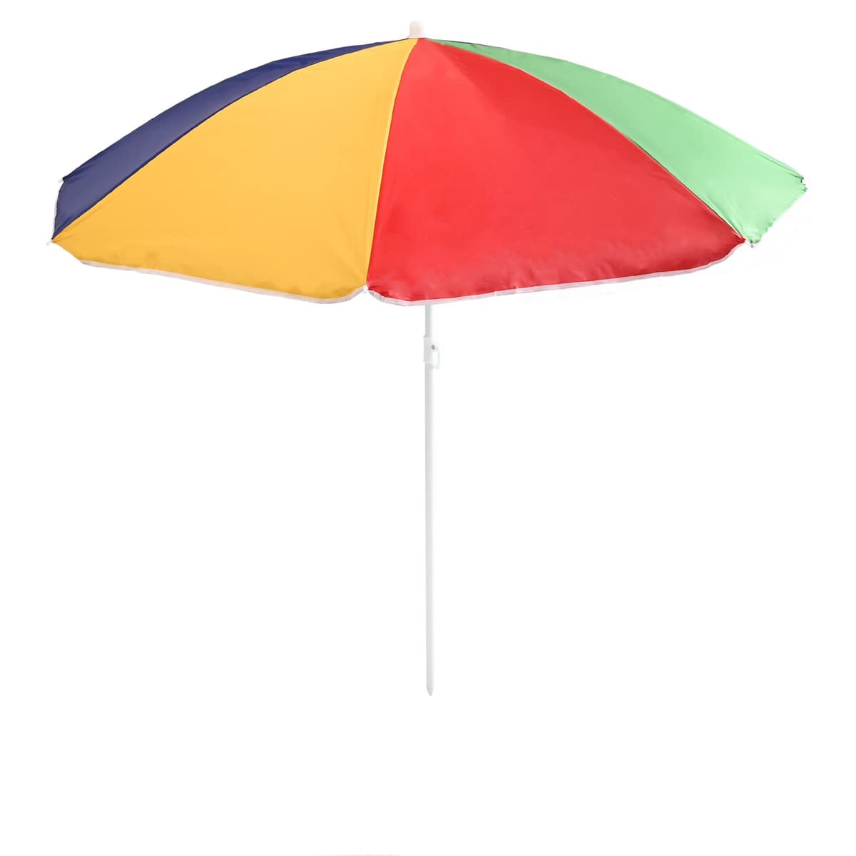 Kandy Toys 34" Rib Liv Beach Parasol Red/ White With Tilt