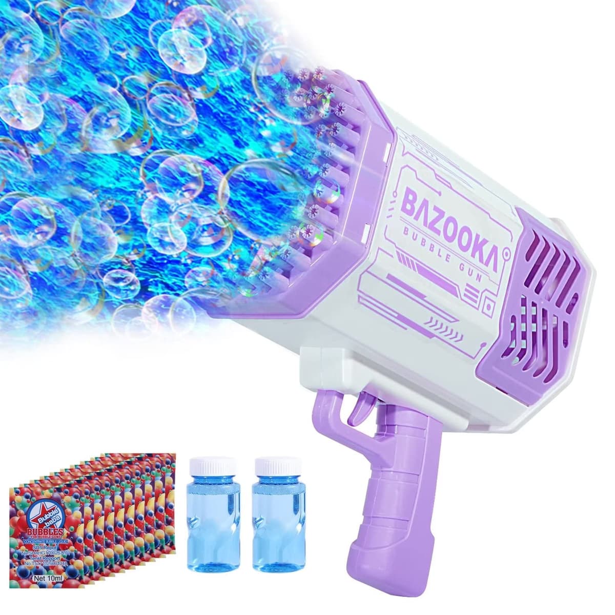 Playing gun with bubbles