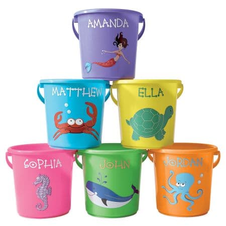 Sandbucket animal 15x22cm PP