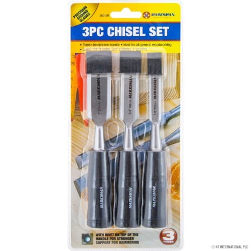 NT 3pc Wood Chisel Set - 12/19/mm