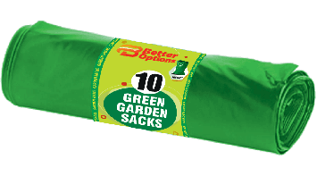 Better Options 10 Heavy Duty Garden Green Sacks 