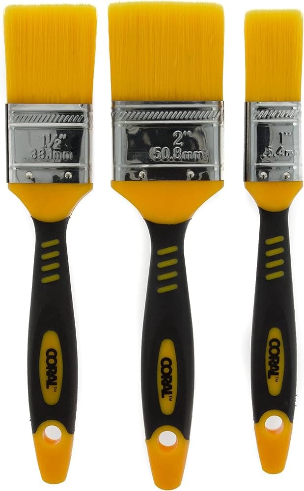 Coral Zero-Loss Paint Brush Set 3PC