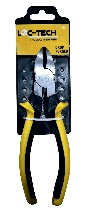 Loc-tech 7" Side Cutting Plier, Drop Forged, Carbon Steel  Chrome Plated With  Sleeve.