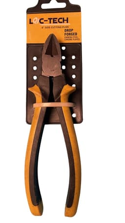 Loc-Tech 8" Side Cutting Plier, Drop Forged, C/Steel  Chrome Plated 1