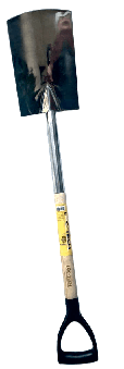 Loc-tech Stainless Steel  Digging Spade Wooden Handle ('d' Grip)