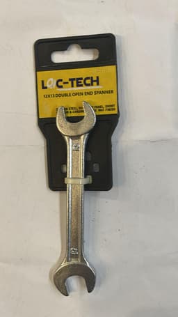 Loc-tech 12x13 Double Open End Spanner Forged Carbon Steel 1
