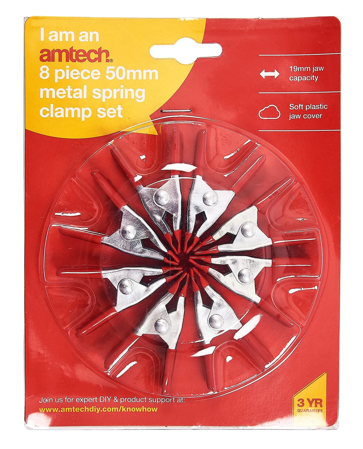 Am-Tech 50mm Metal Spring Clamp Set