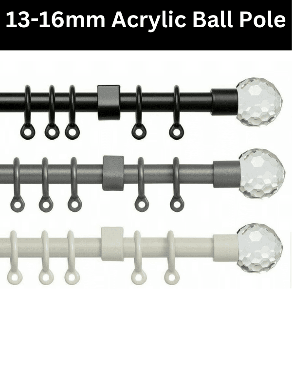 Extensis 16 16-13mm Plain Ball Extendable Pole Set 180-300cm (71-118") Silver