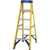 WERNER  FIBREGLASS SWINGBACK STEPLADDER TRADE 5 TREAD

