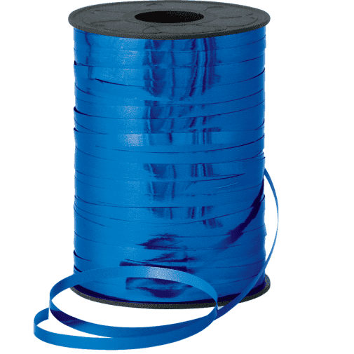 Qualatex Metallic Curling Ribbon 5mm/250m Blue