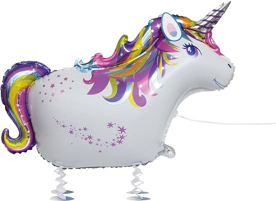 Unique Party Unique Walking Pet Unicorn Foil Ballon